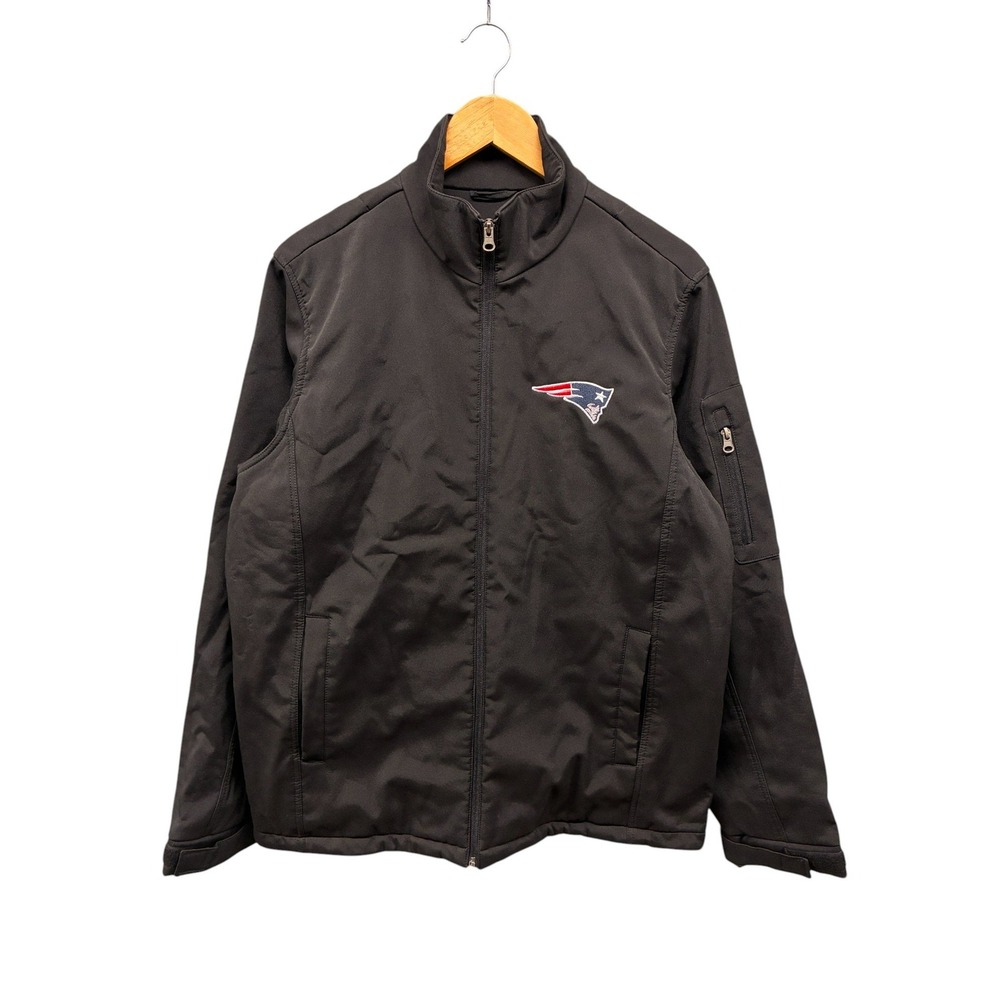 NFL New England Patriots Men’s‎ M Black Jacket Full Zip Lightweight Football Fan